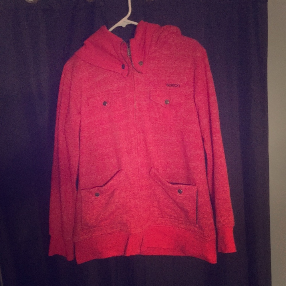 Comfy and warm Burton zip hoodie!